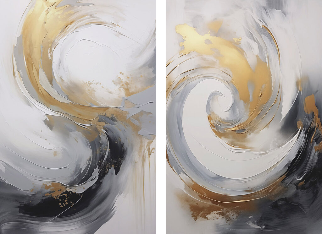 Grandes spirales — motif complet