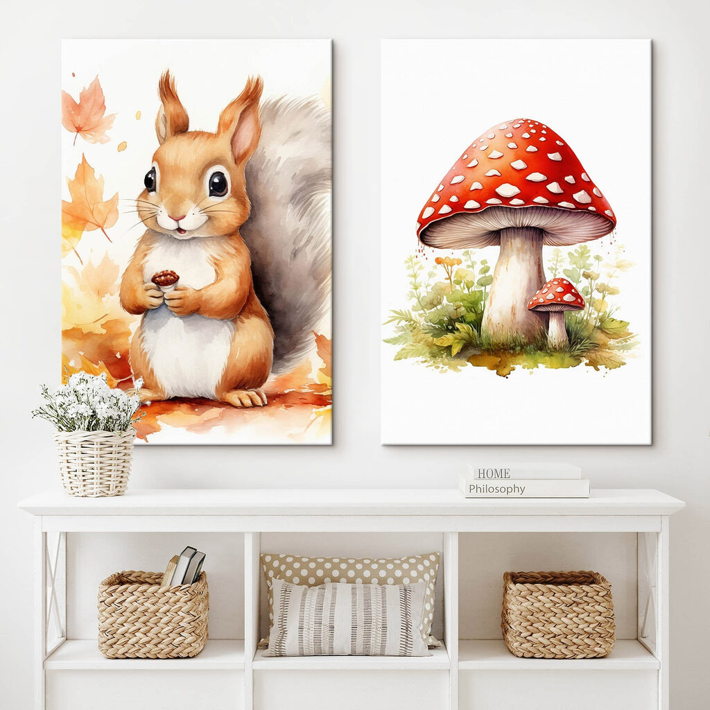 Écureuil et champignon — intérieur 1