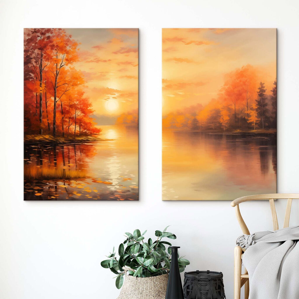 Rives d’automne dans un intérieur