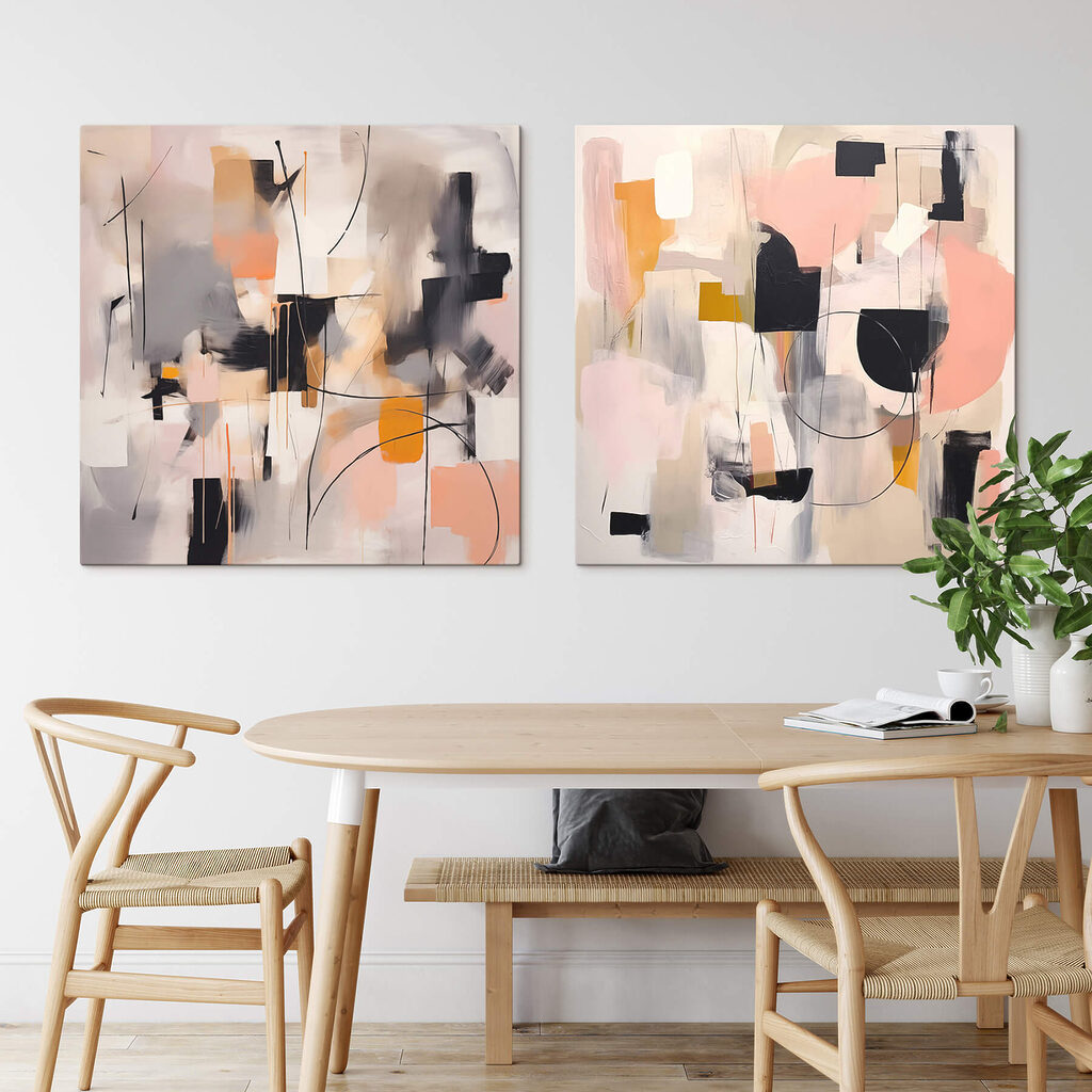 Composition rose et noire — intérieur 2