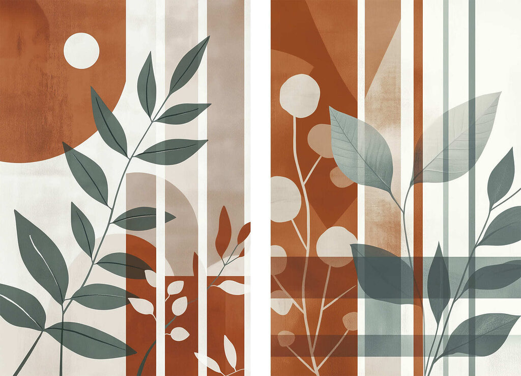 Nature géométrique — motif complet