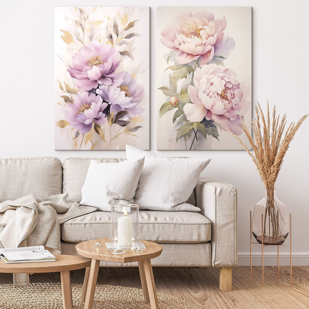Fleurs aux tons tendres — intérieur 2