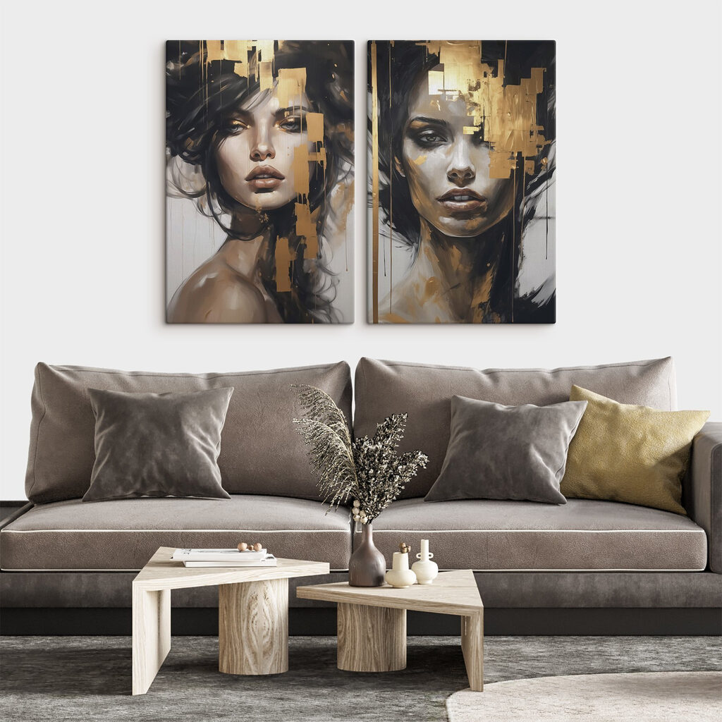 Visage aux reflets d’or — intérieur 2