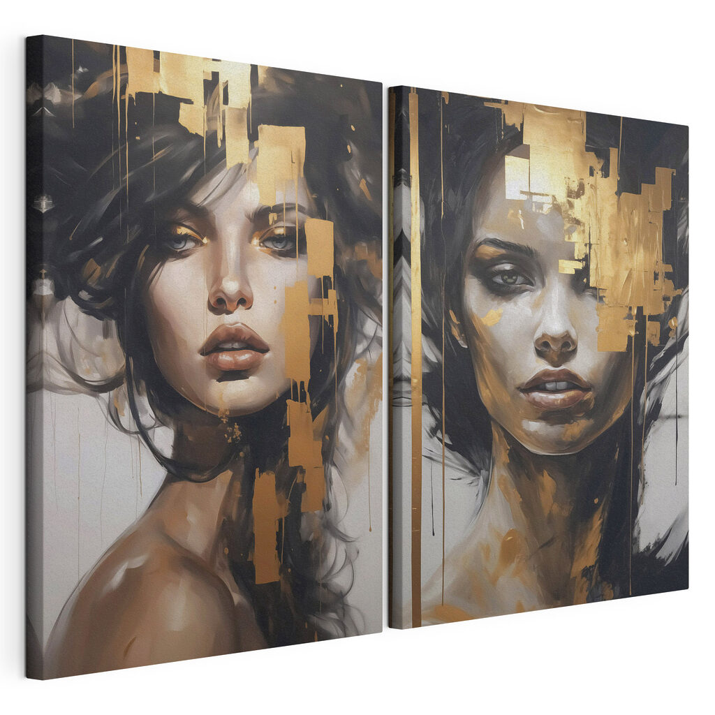 Visage aux reflets d’or — vue du produit