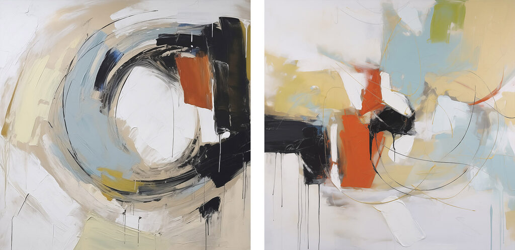 Mouvement abstrait — motif complet