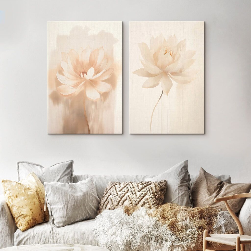 Grande fleur isolée — intérieur 1