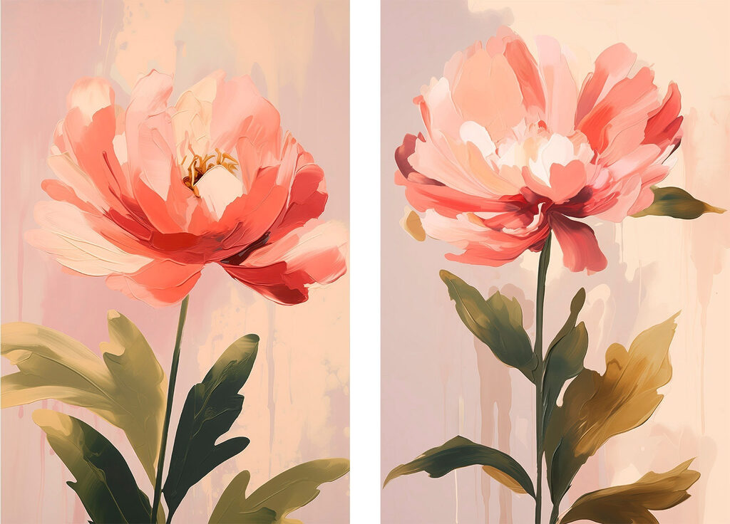 Fleur aux pétales froissés — motif complet