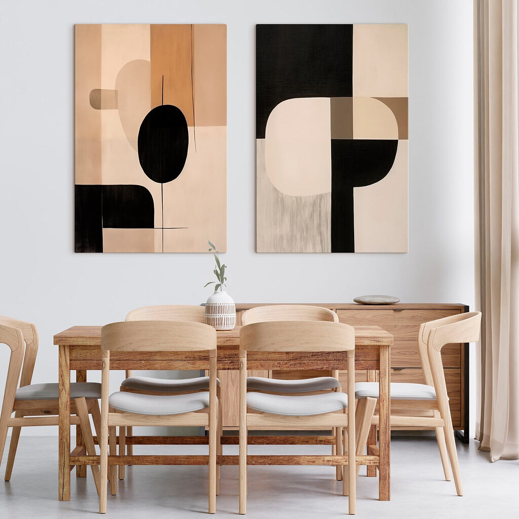 Harmonie noir et beige — intérieur 2