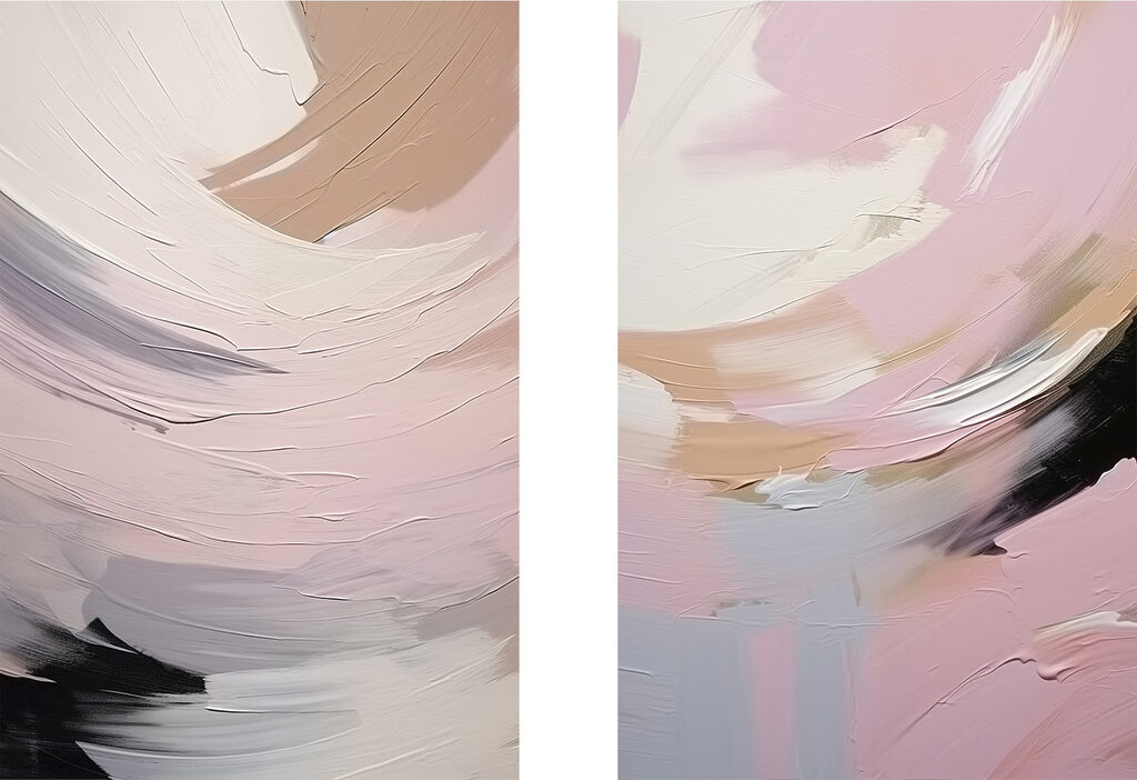 Courbes pastel — motif complet