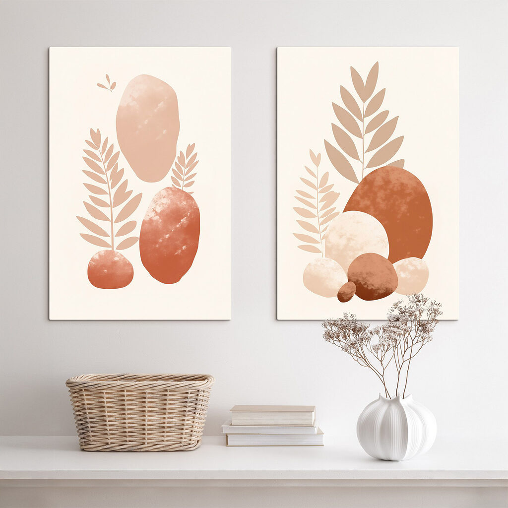 Galets et feuilles — intérieur 2