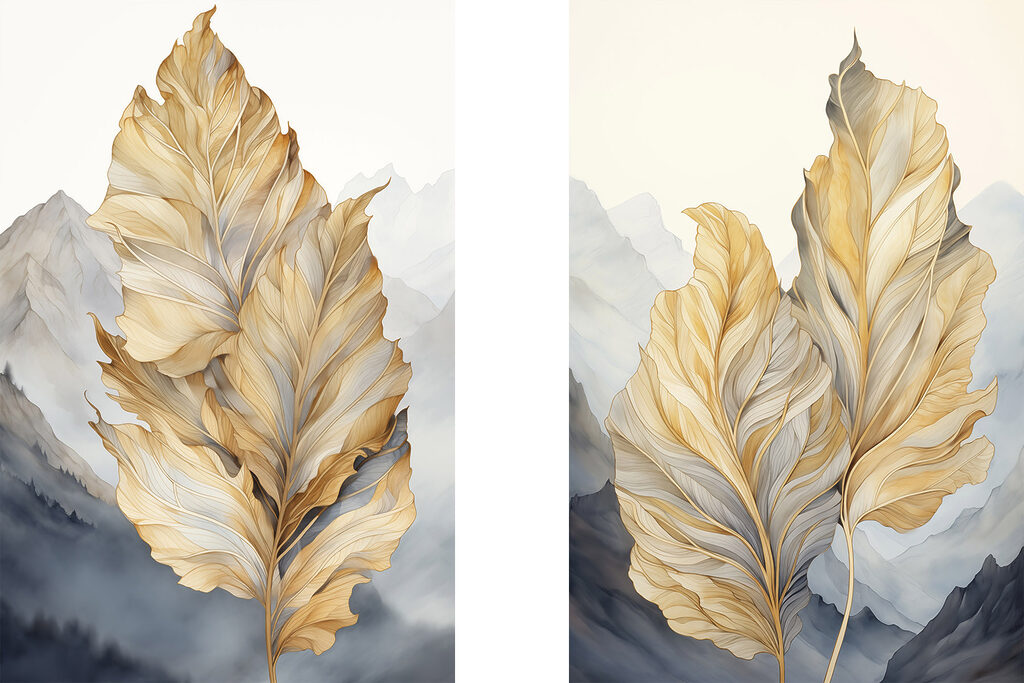 Feuilles d’automne — motif complet