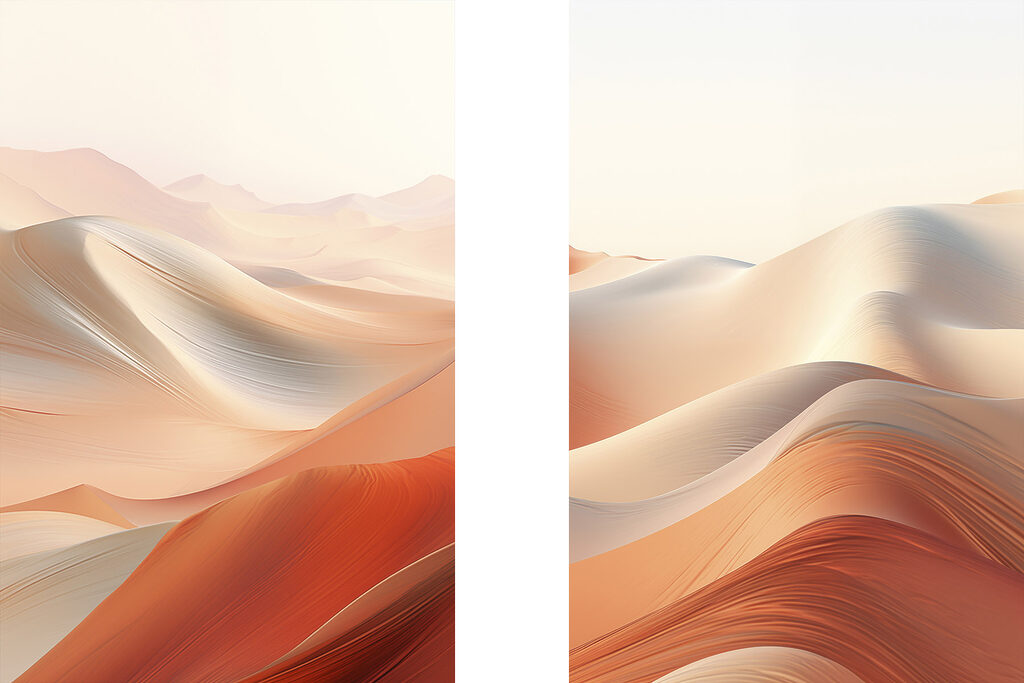Dunes du soir — motif complet