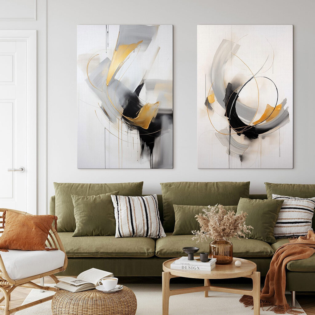 Tourbillons noir et or — intérieur 1