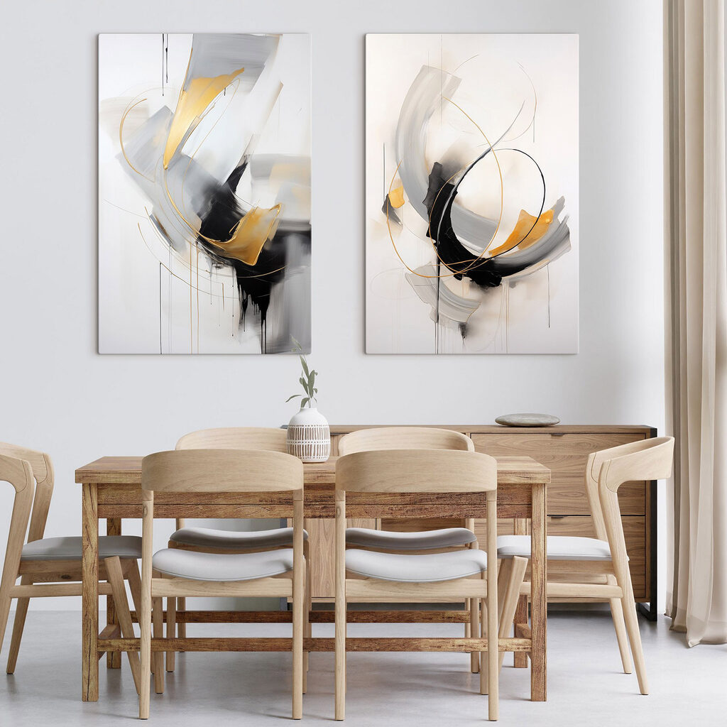 Tourbillons noir et or — intérieur 2