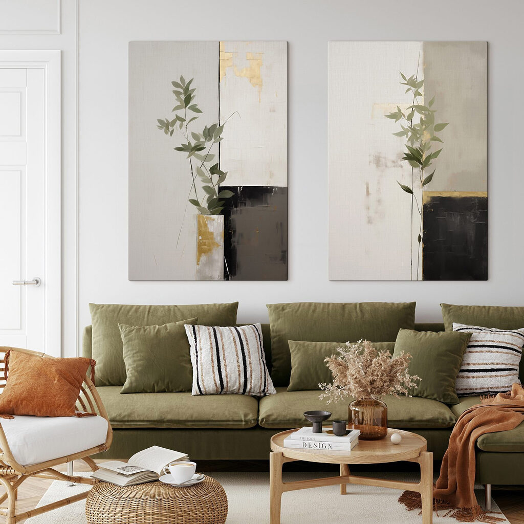 Branche en silence dans un intérieur