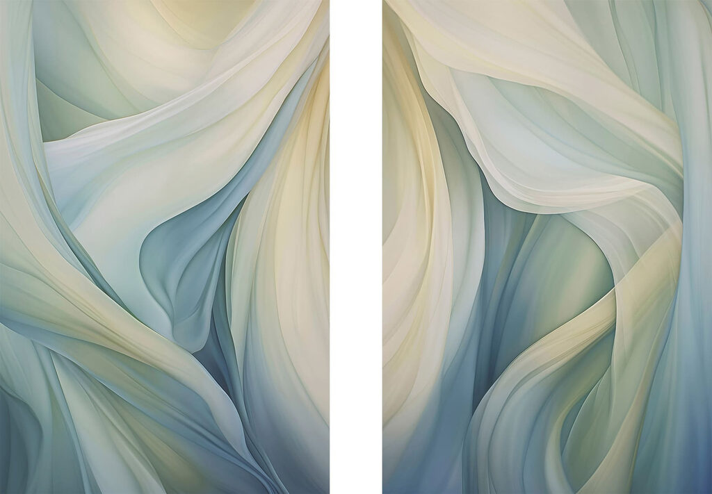Vagues soyeuses — motif complet