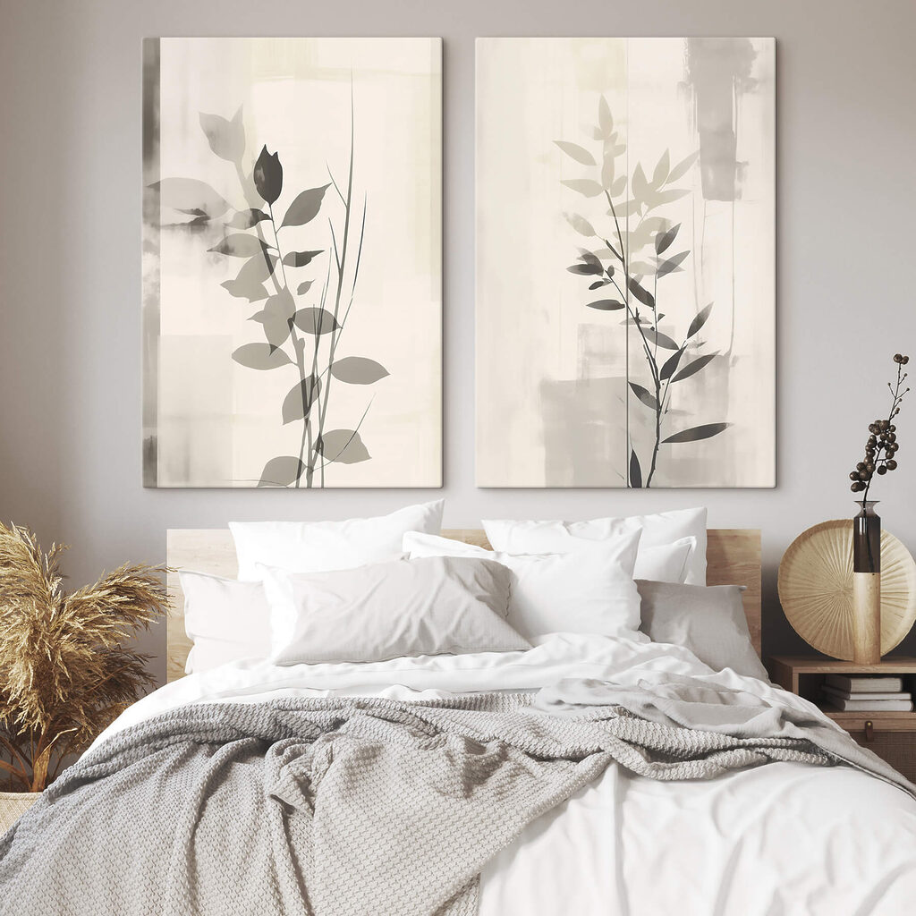 Brindilles aux tons gris dans un intérieur