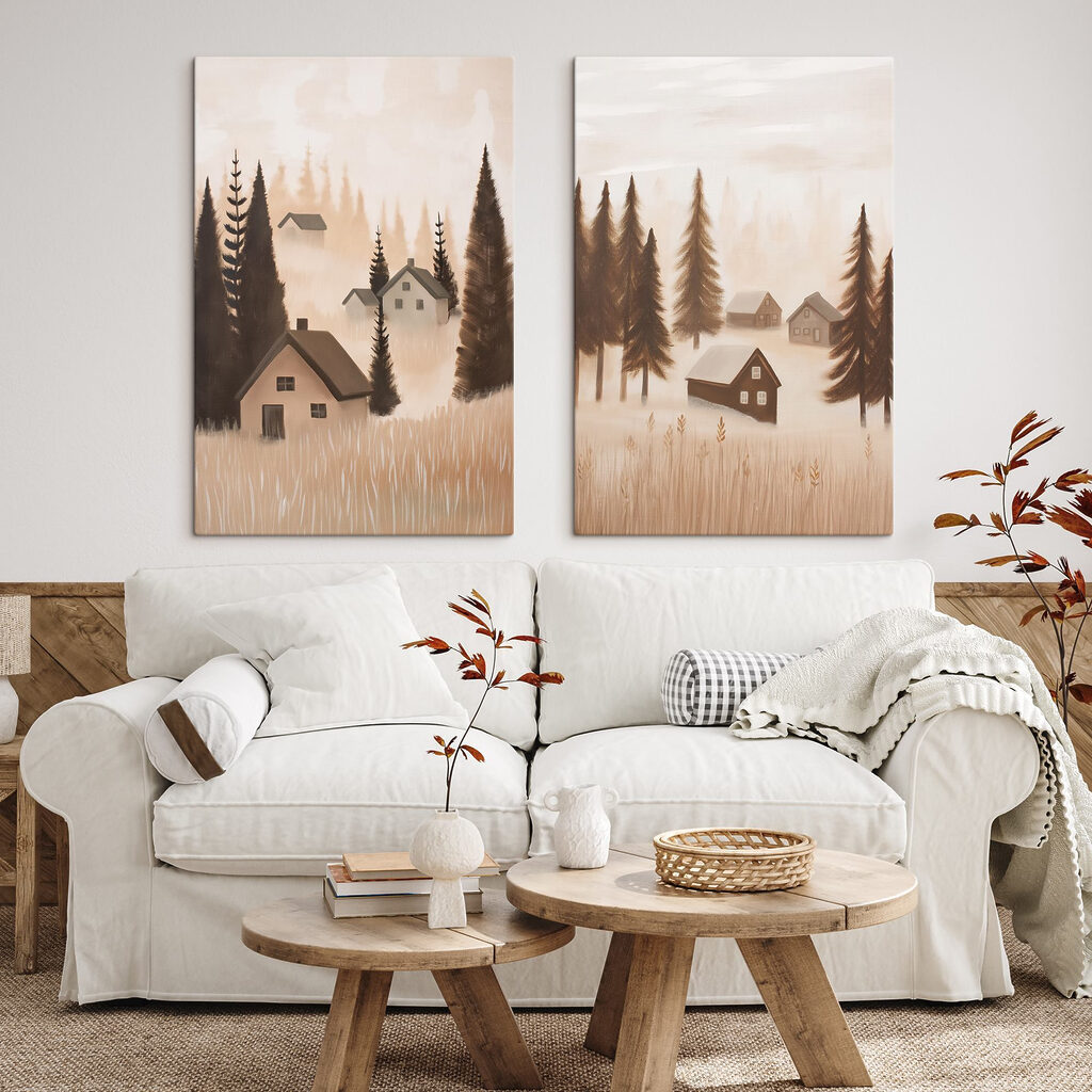 Village dans la brume — intérieur 2