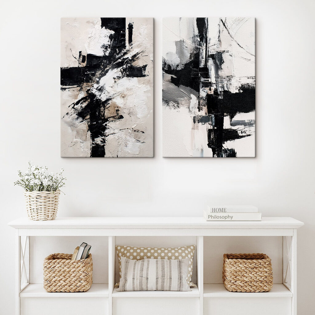 Gestes noirs dans un intérieur