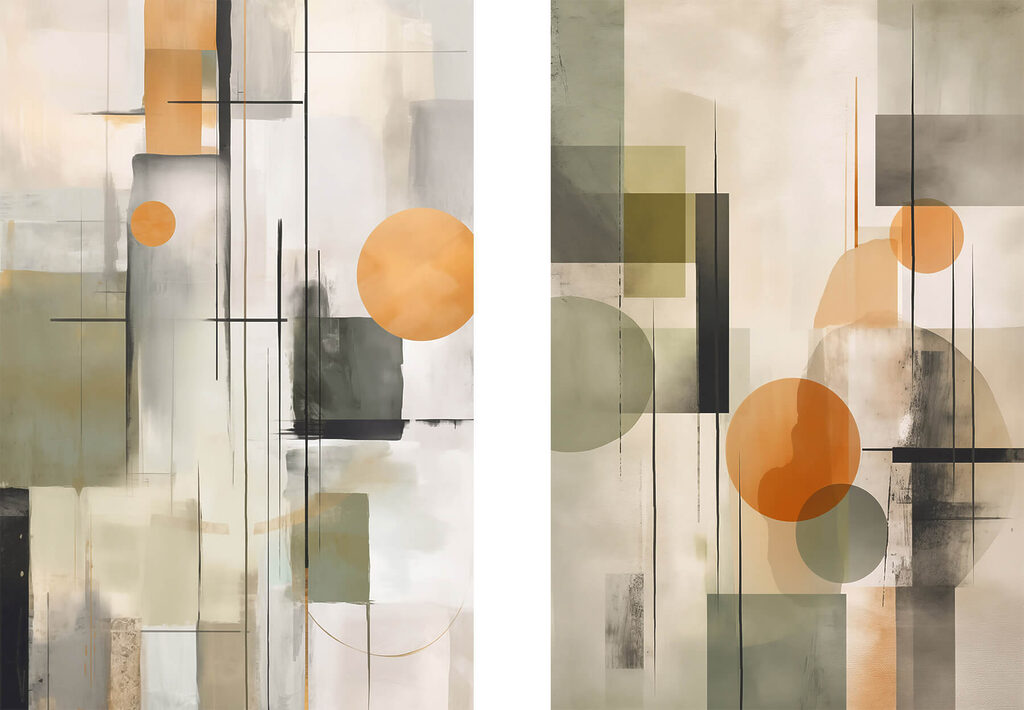 Cercles dans l’espace — motif complet