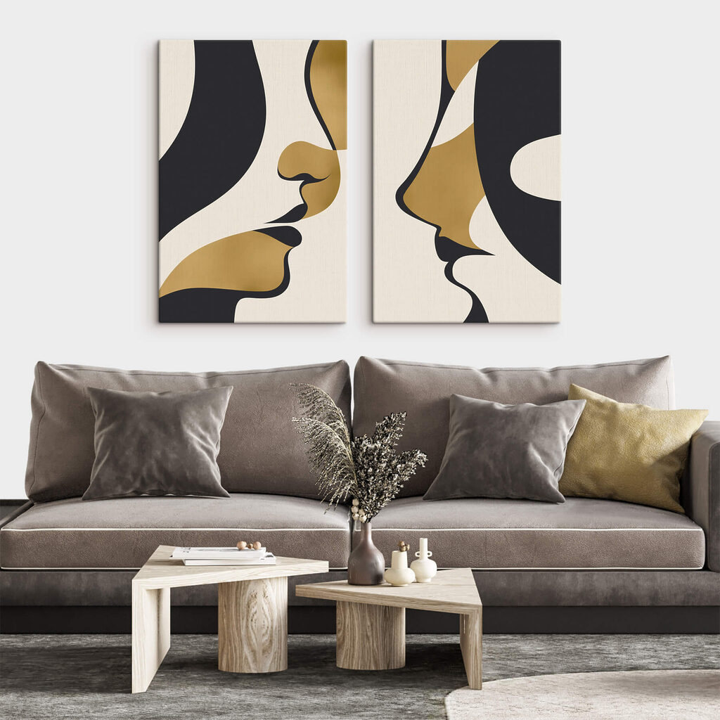 Profils noir et or — intérieur 1