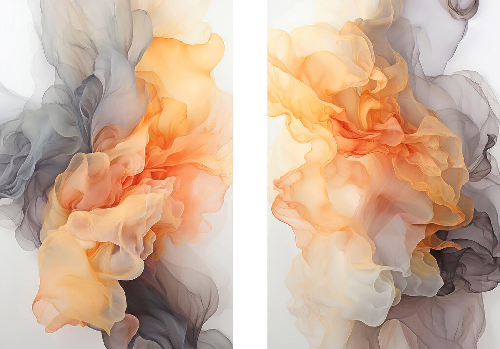Volutes de couleur — motif complet