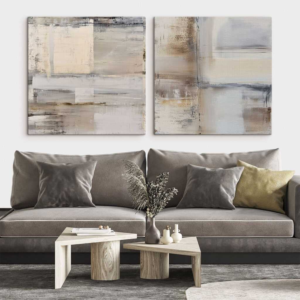 Aplats patinés dans un intérieur