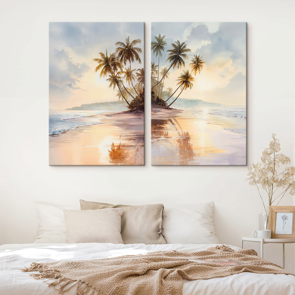 Palmiers en reflet — intérieur 1