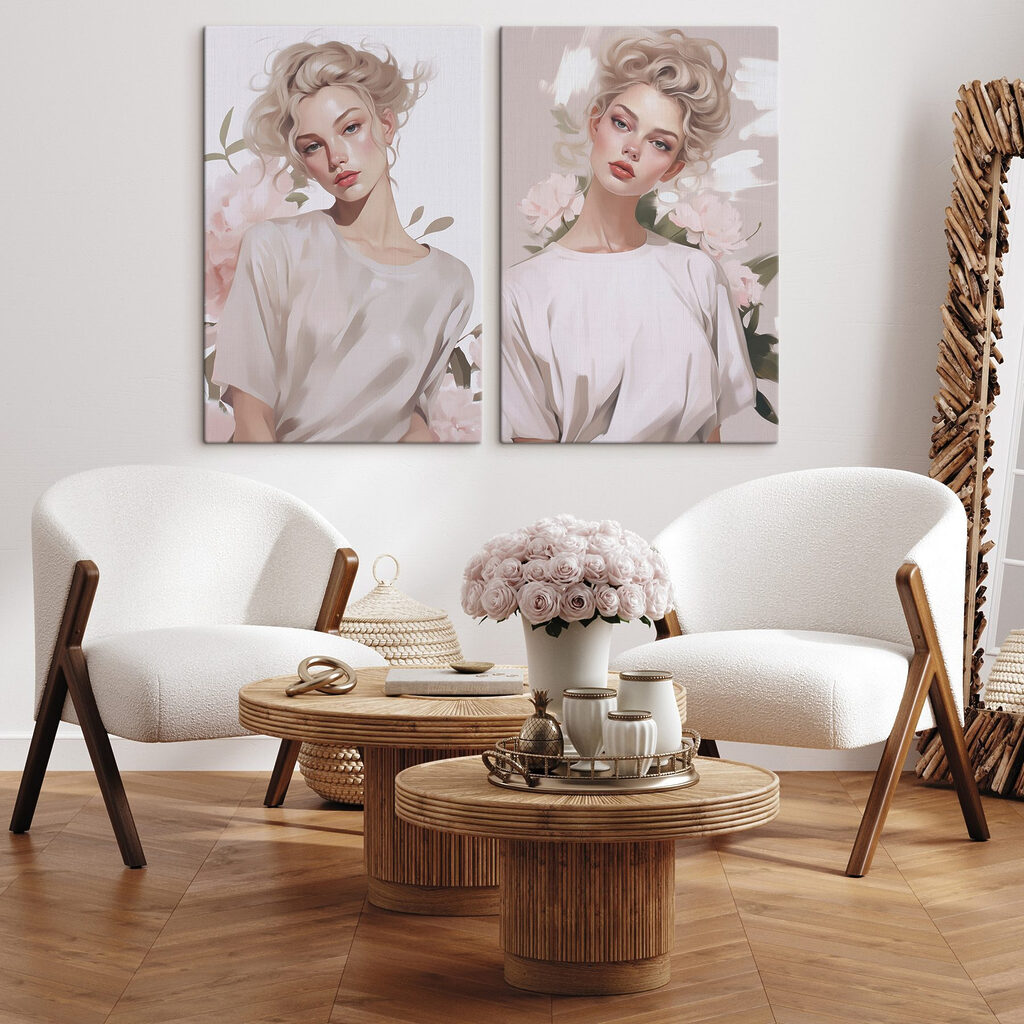 Portrait aux tons pastel — intérieur 2