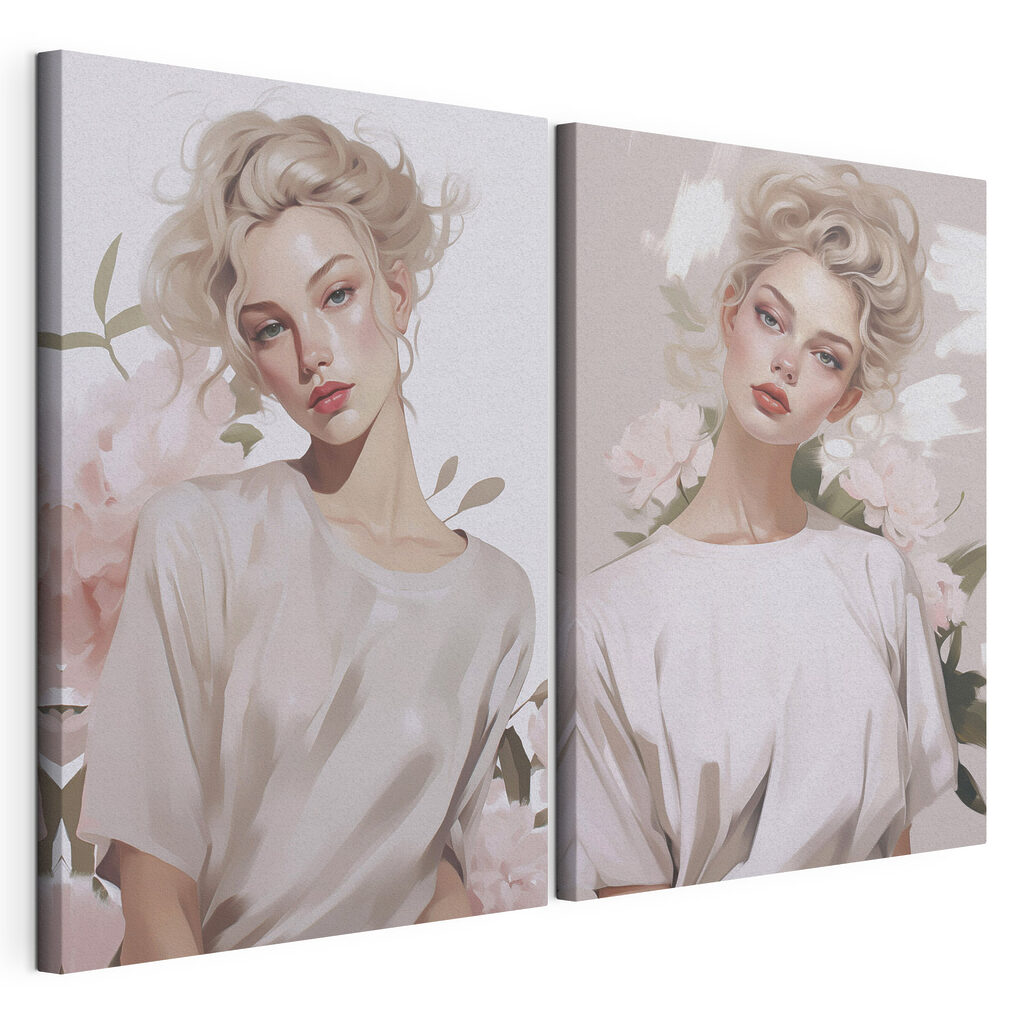 Portrait aux tons pastel — vue du produit