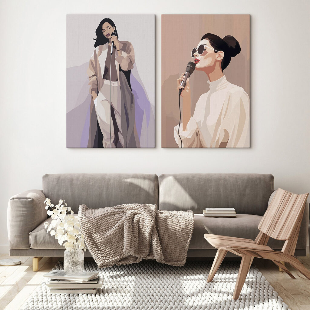 Chanteuses stylisées — intérieur 1