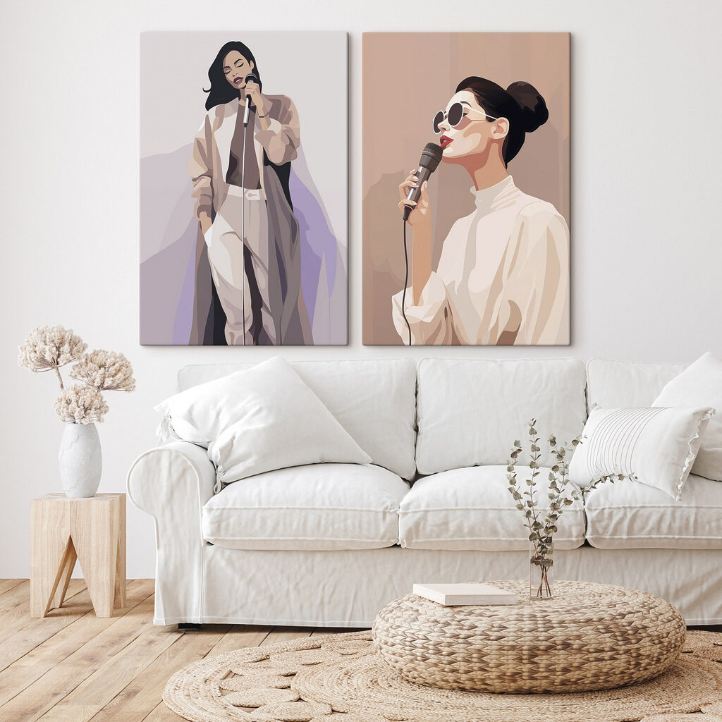 Chanteuses stylisées — intérieur 2
