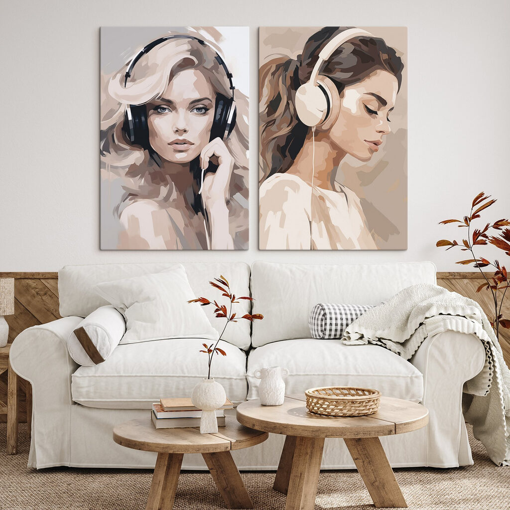 Un moment en musique dans un intérieur