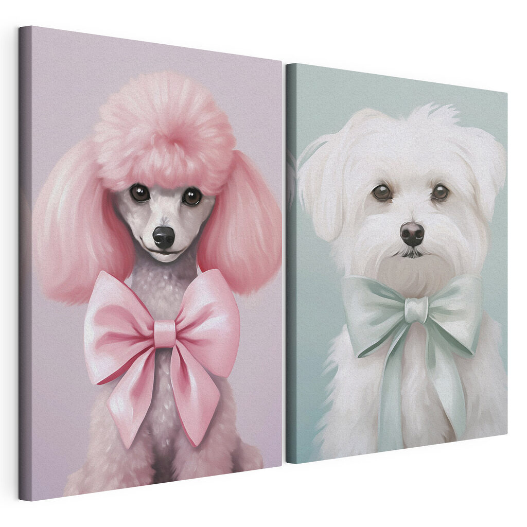 Chiens enrubannés — vue du produit