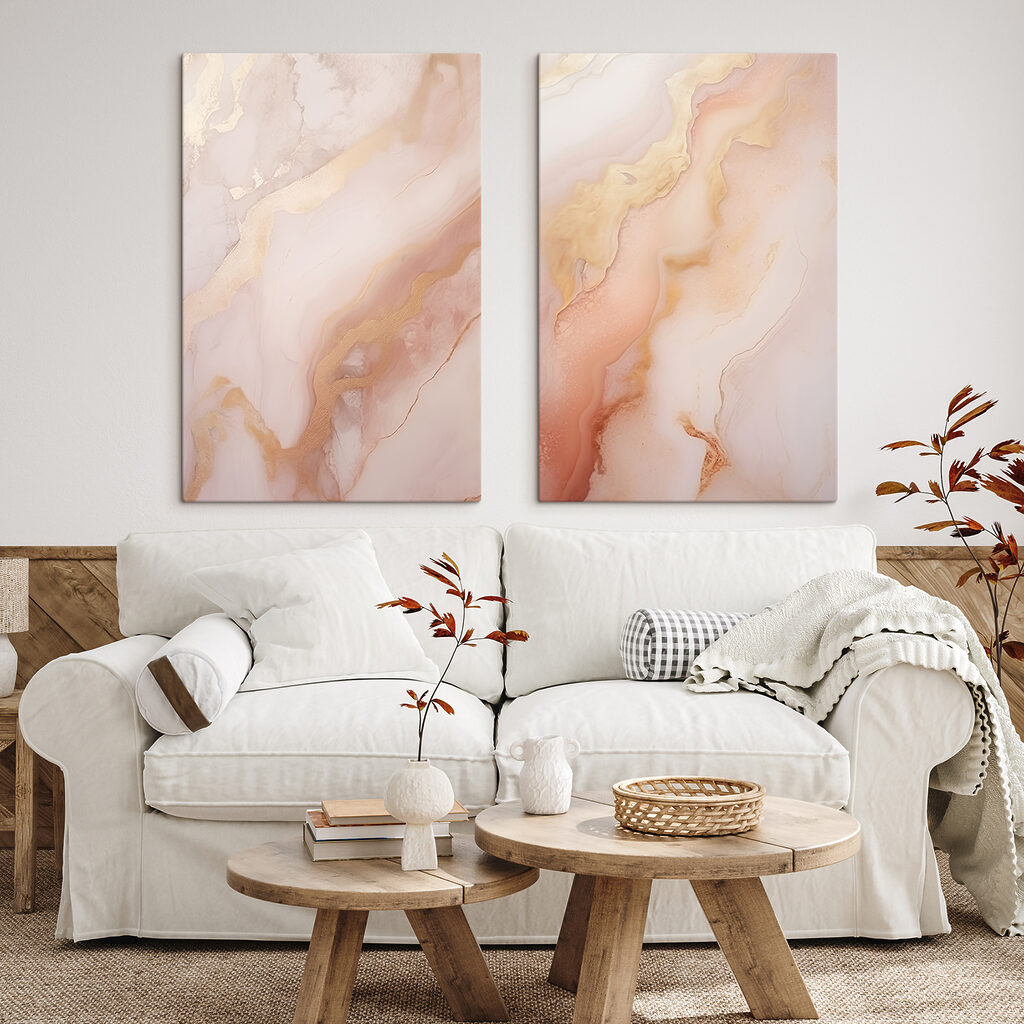 Veines d’or sur rose — intérieur 1