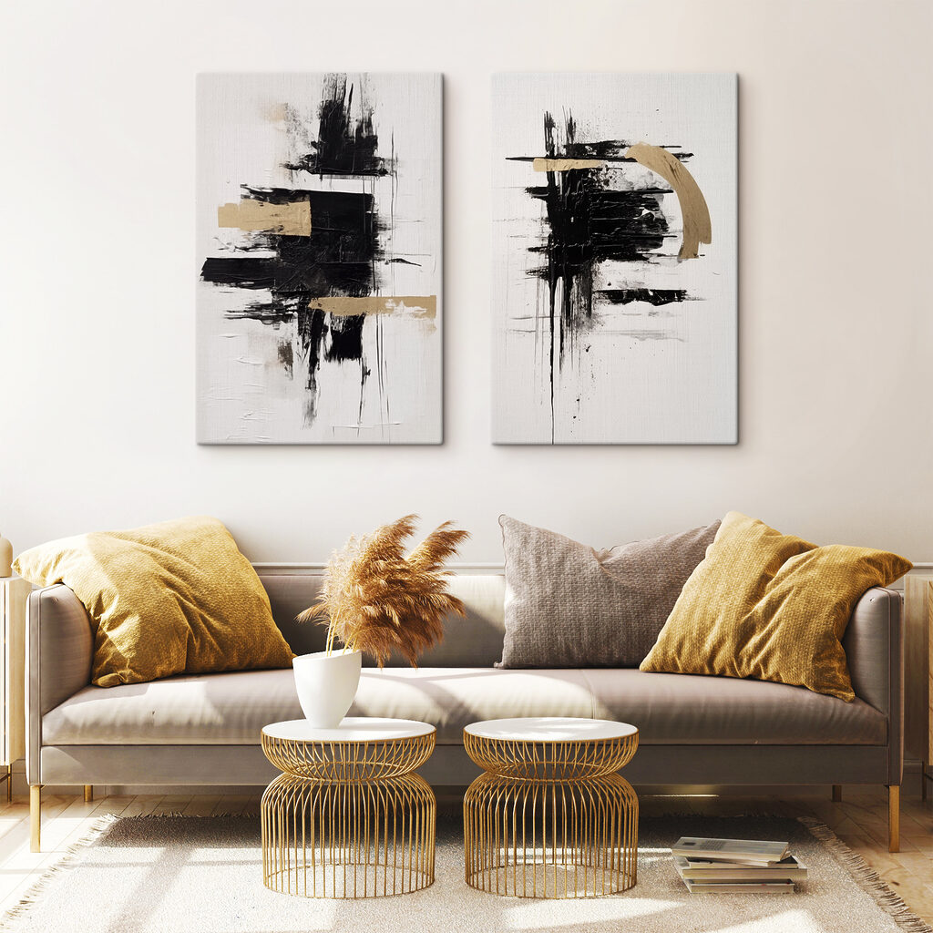Contrastes audacieux dans un intérieur