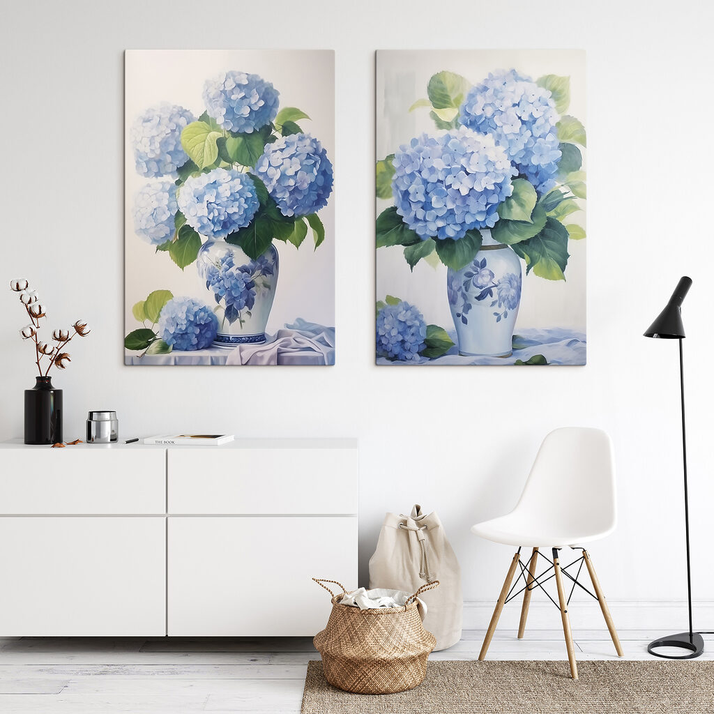 Hortensias bleus — intérieur 2