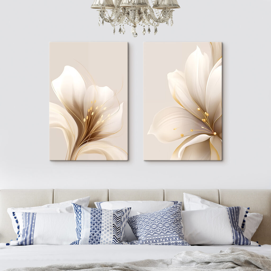 Fleur baignée de lumière dans un intérieur