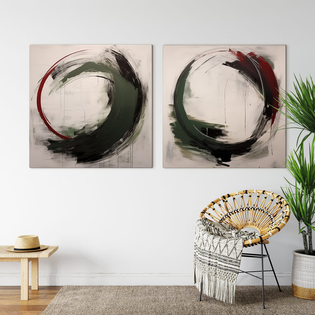 Cercles au pinceau — intérieur 2