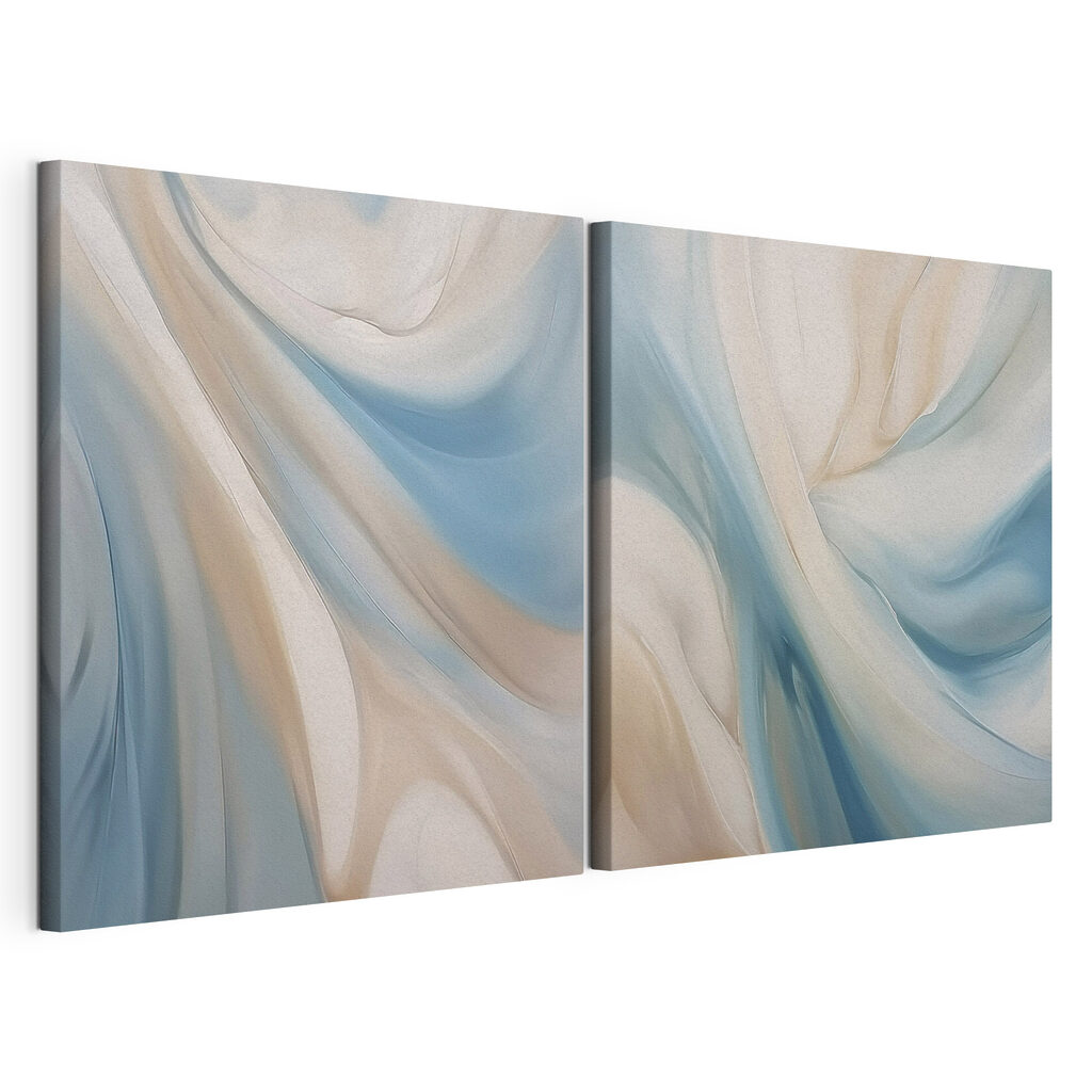 Volutes bleu et crème — vue du produit