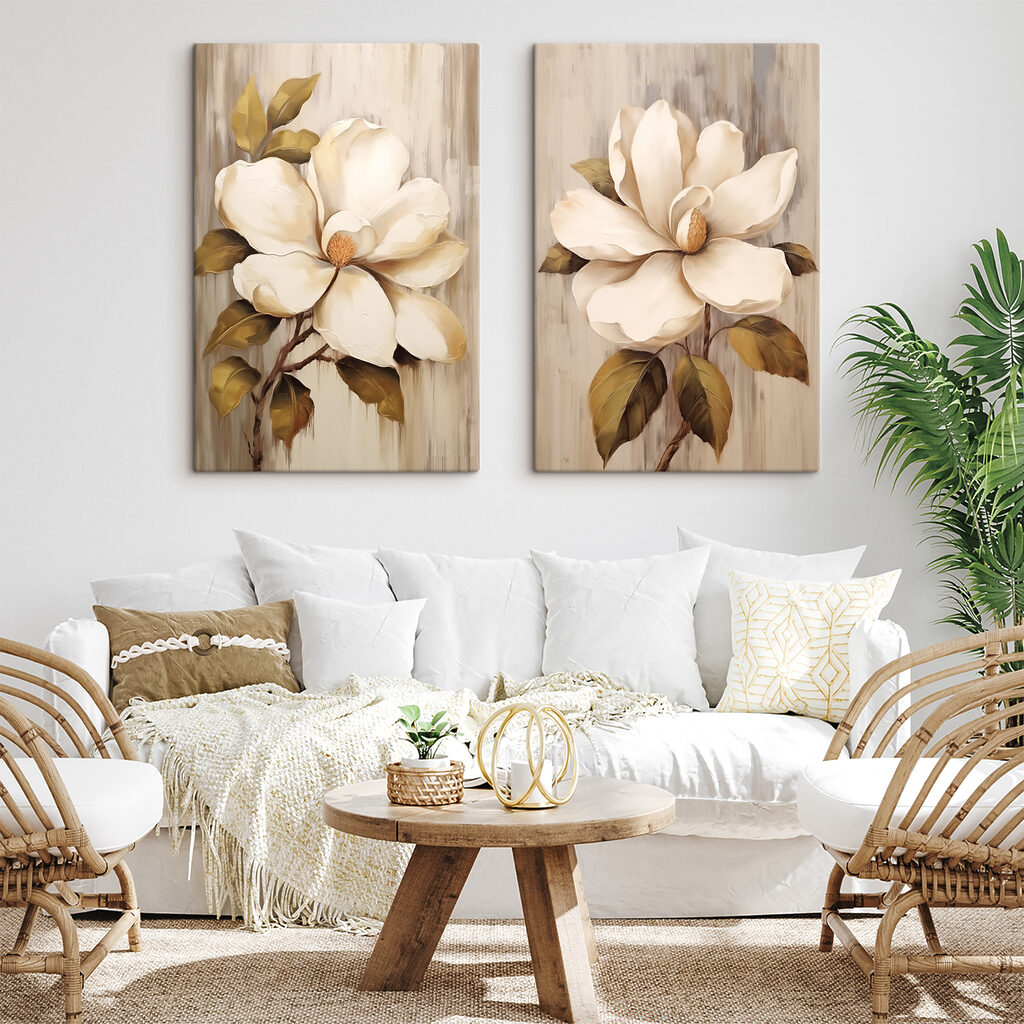 Fleurs sur bois — intérieur 1