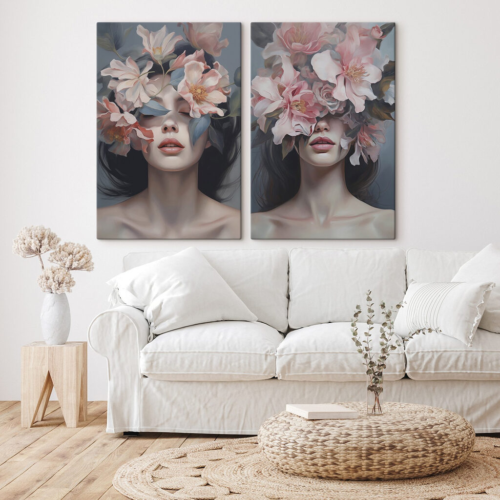 Visage en fleurs — intérieur 1