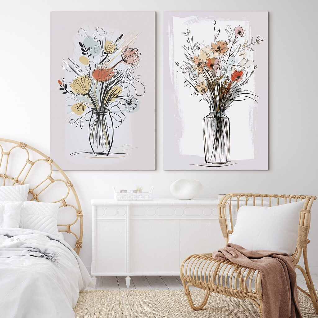 Bouquet au trait — intérieur 2