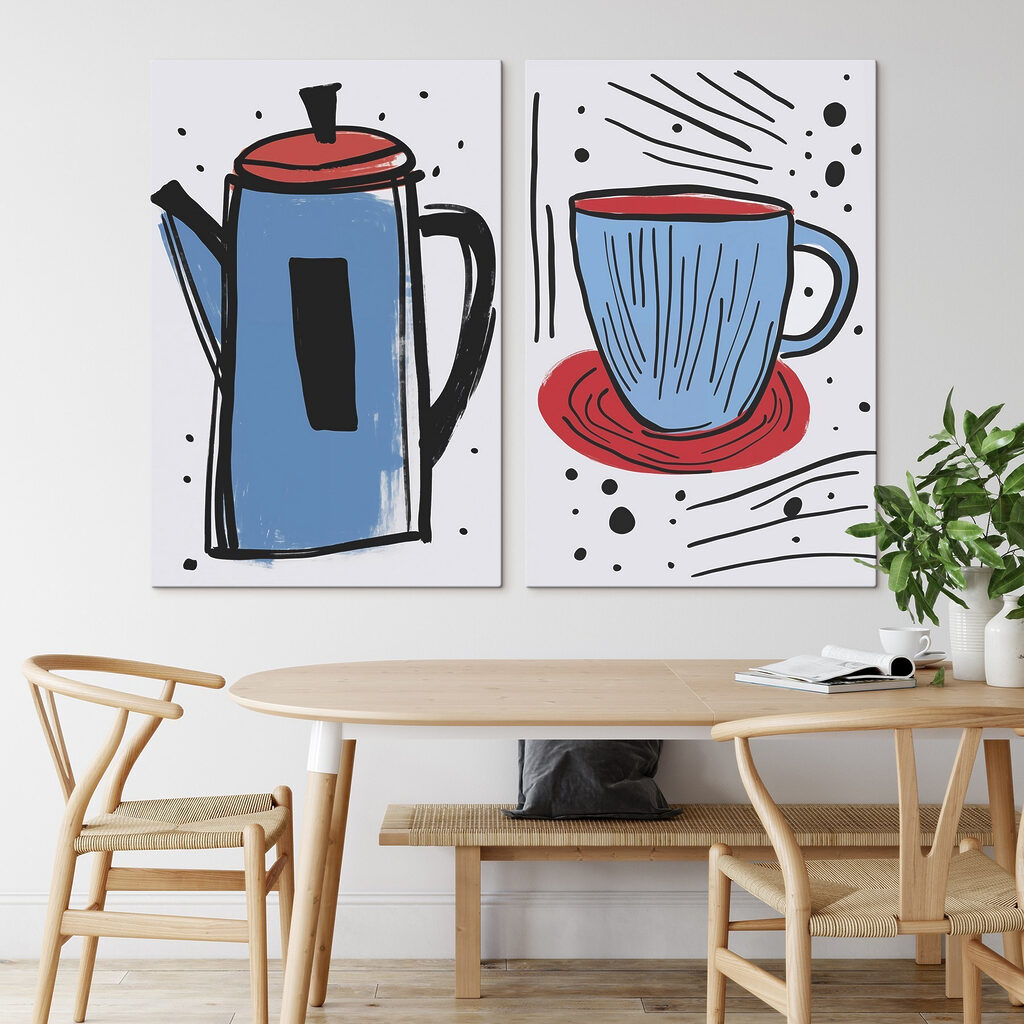Cafetière et tasse — intérieur 1