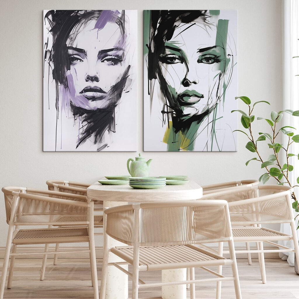 Visages au pinceau — intérieur 2