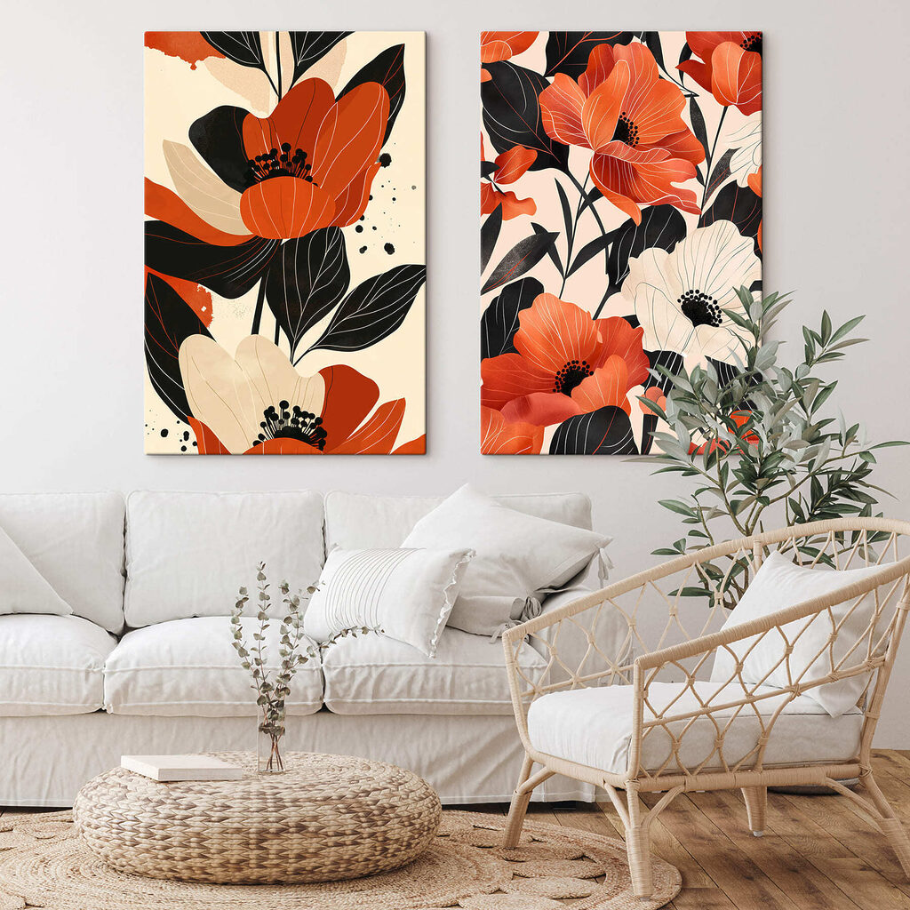 Fleurs vives et contrastées — intérieur 1
