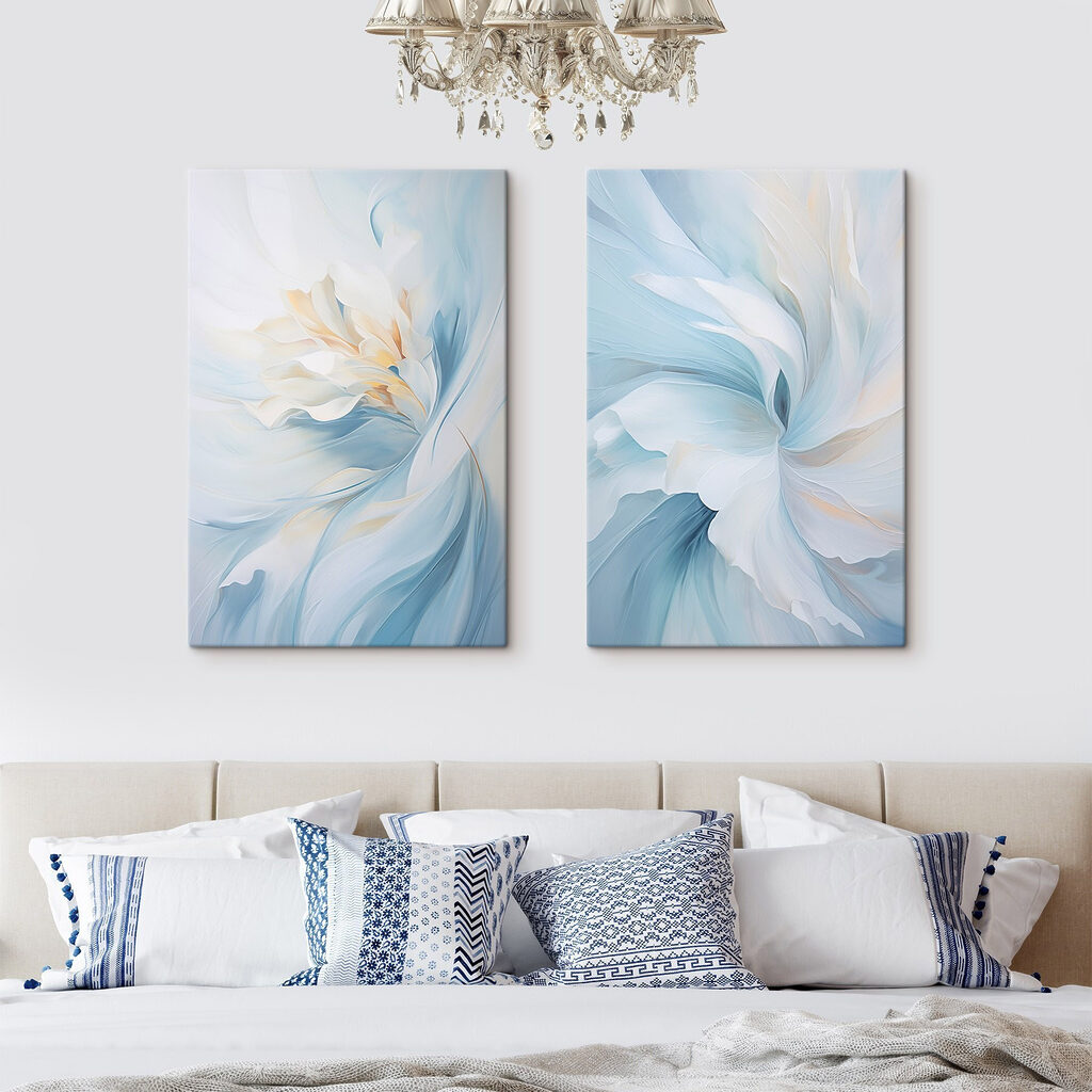 Fleur bleu pâle — intérieur 1