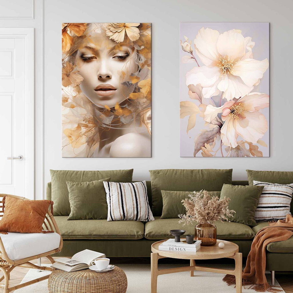Femme parmi les fleurs — intérieur 2