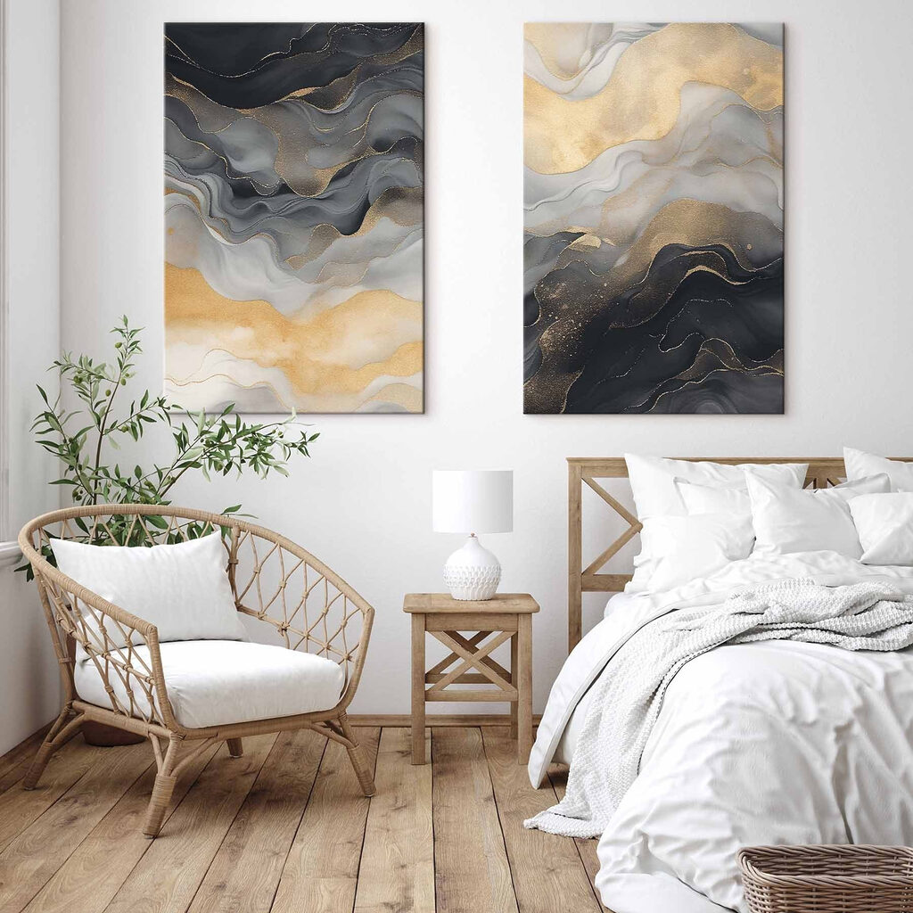 Vagues noir et or — intérieur 2