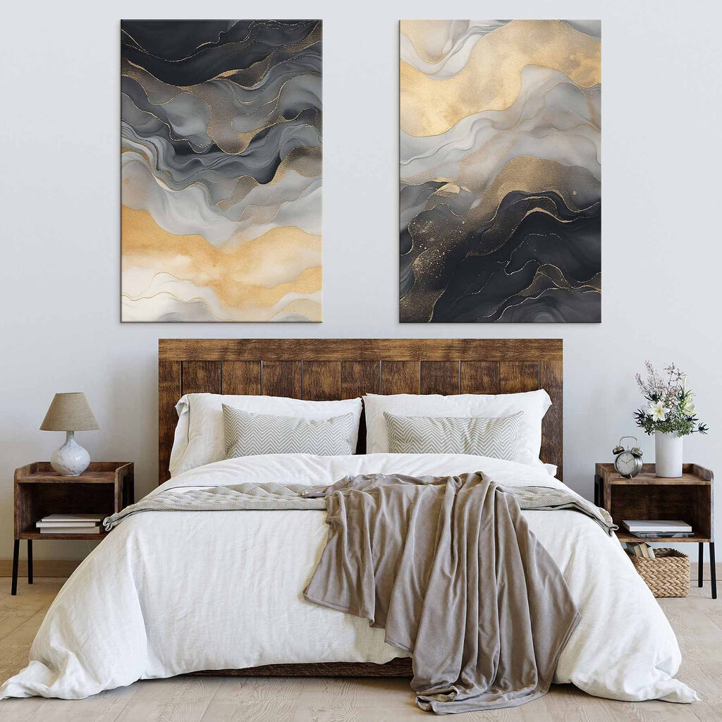 Vagues noir et or — intérieur 1